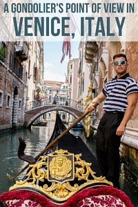 A Gondoliers Point of View in Venice Italy