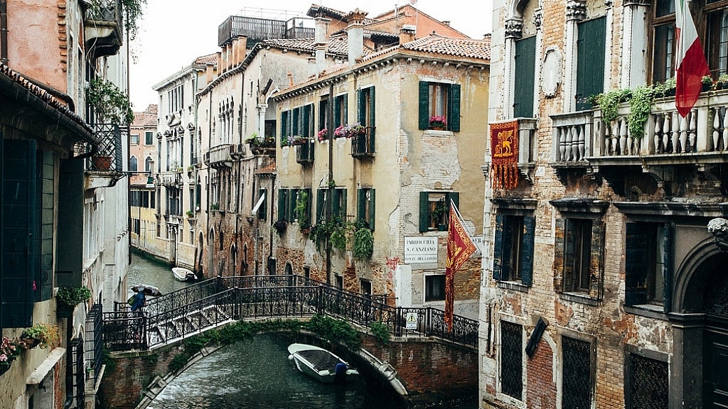 Venetian canals - Venice, Italy in spring