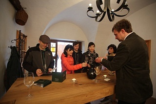 Wine tasting from Andrew Veselý, a winemaker in Moravia, Nepras and Co.