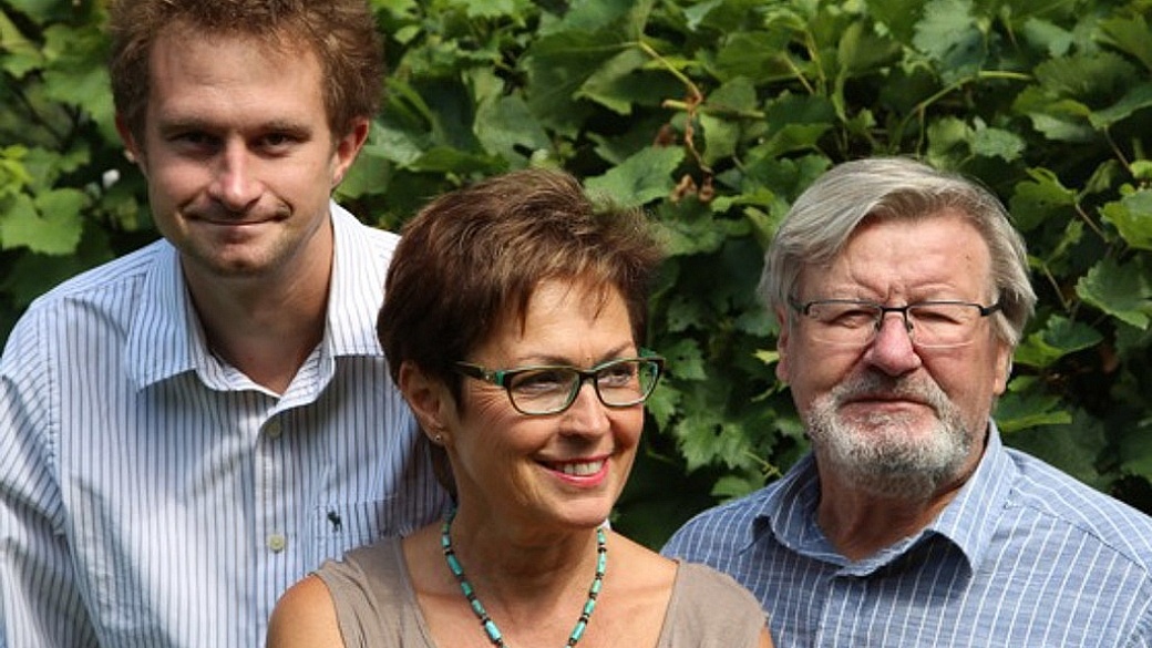 Andrew, Ludmila and Radomir Nepras, winemaking family