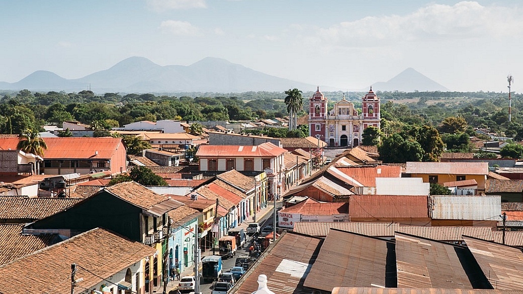 Travel to Nicaragua - View from the Cathedral roof in Leon