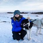 Juliana Dever Dog Sledding - Visiting Iceland in Winter