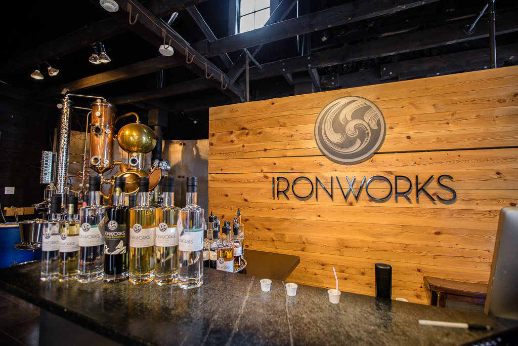 Ironworks Distillery Tasting Desk Lunenberg Nova Scotia