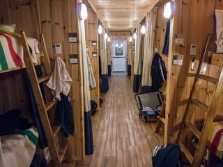 Inside of sleeping car Churchill Manitoba