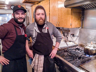 Jared and Paul in the kitchen