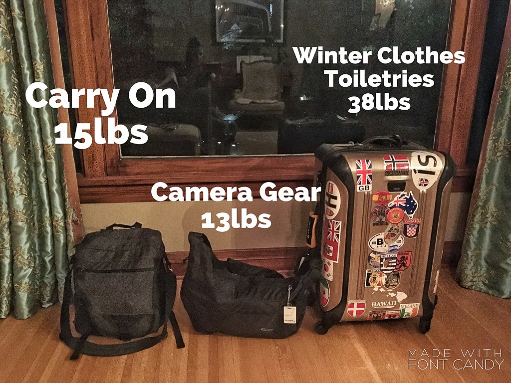 Sub-Arctic luggage - Winter travel packing list