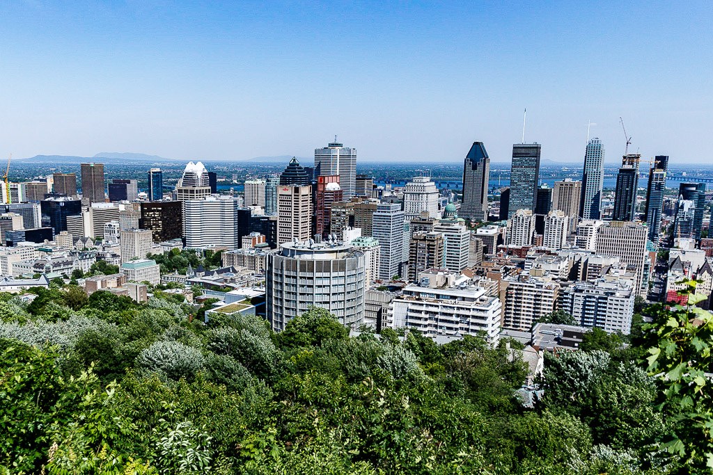Mont Royal City View of Montreal | Road Trip Eastern Canada