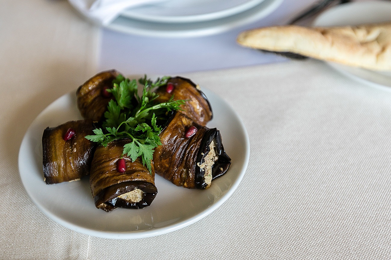 Georgian food Badrijani Nigvzit