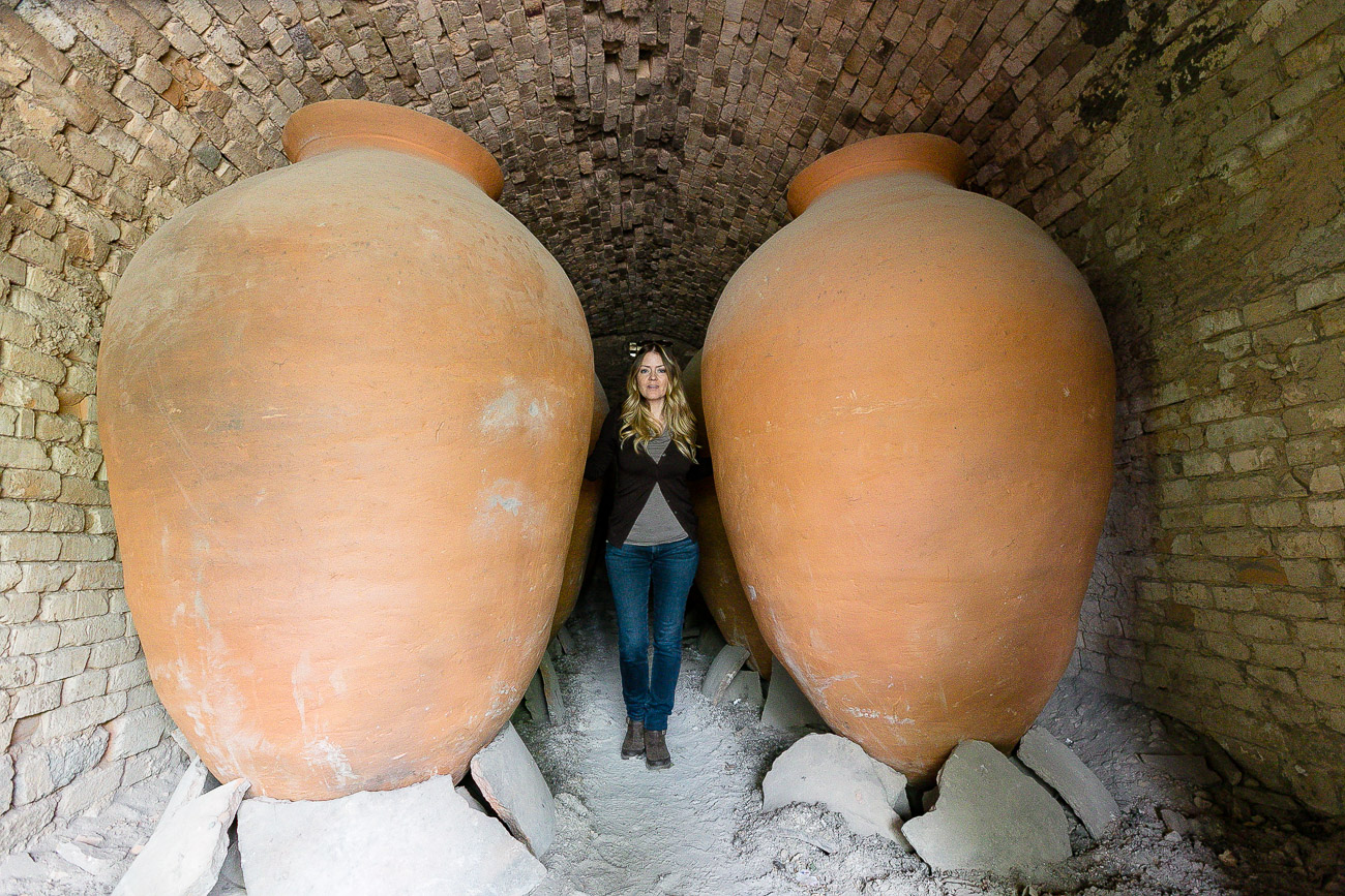 Georgian wine qvevri in kiln Juliana Dever