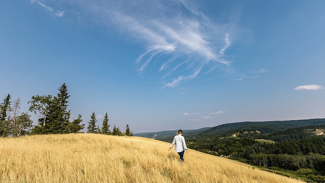 Spirit of Canadian Badlands - Juliana Dever Cypress Hills hilltop walk