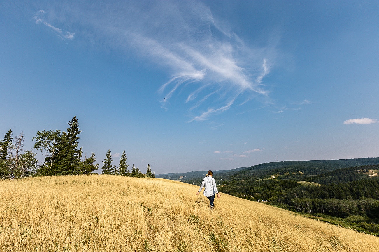 Spirit of Canadian Badlands - Juliana Dever Cypress Hills hilltop walk