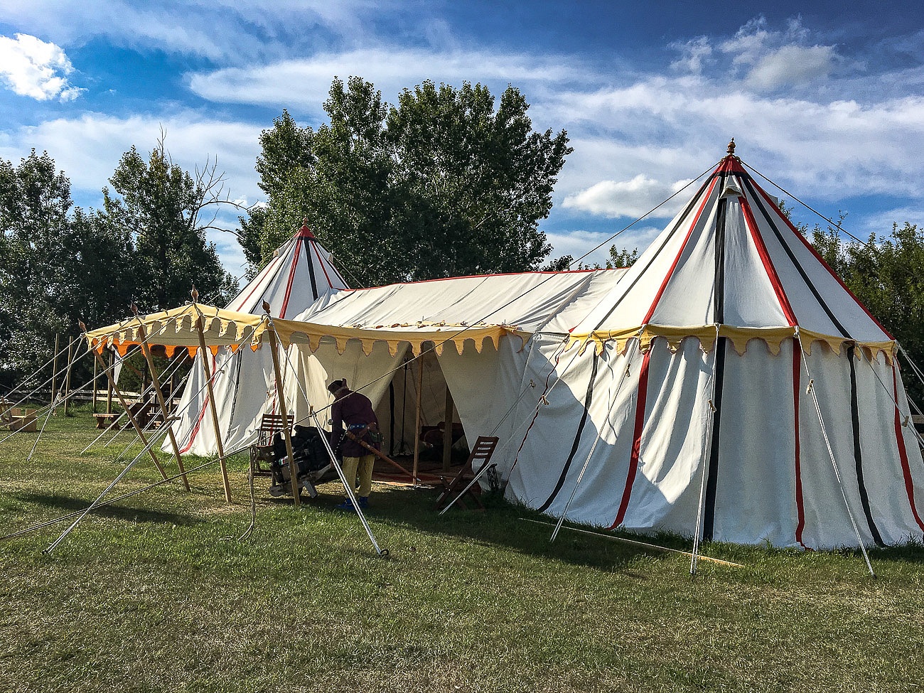 Medieval Times camping Canada Tent w luggage