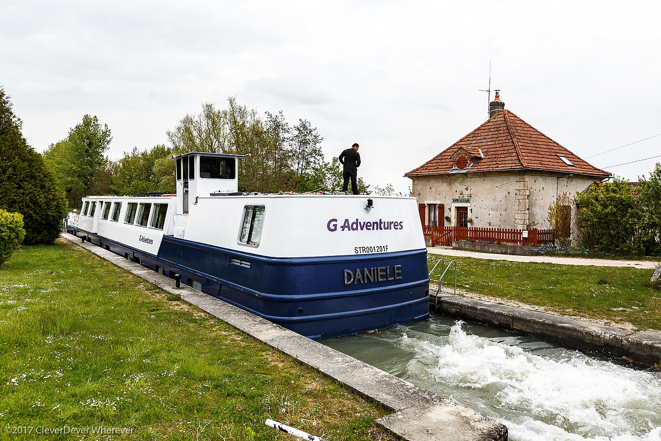 G Adventures River barge on a canal cruise