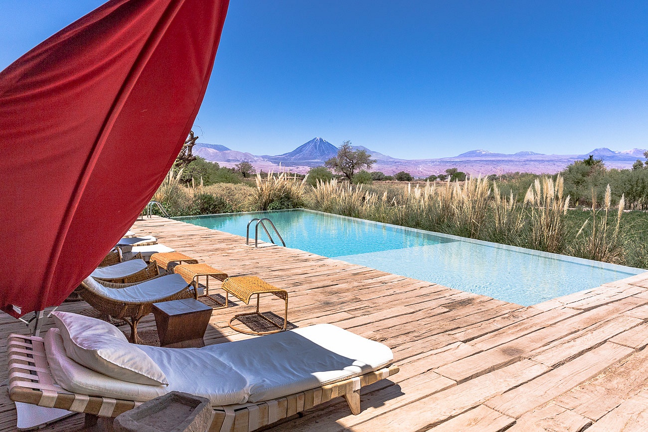 Favorite Travel Experiences - Poolside Tierra Atacama Chile