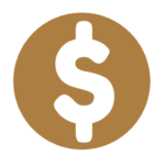 Travel Tips Dollar Sign Icon