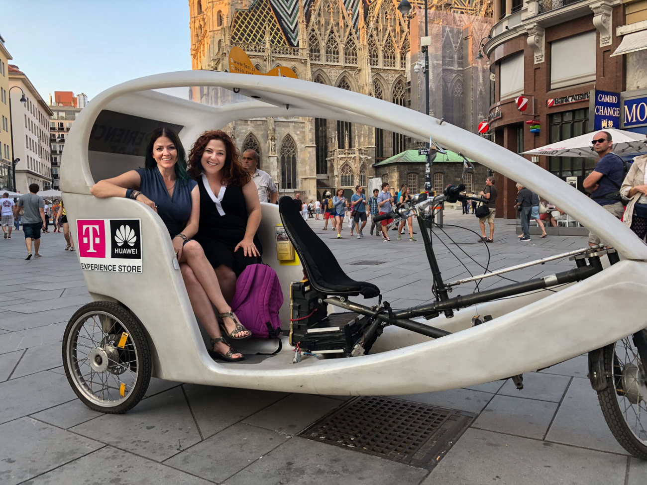 Juliana Dever Rachel Leah Cohen pedicab Vienna Austria