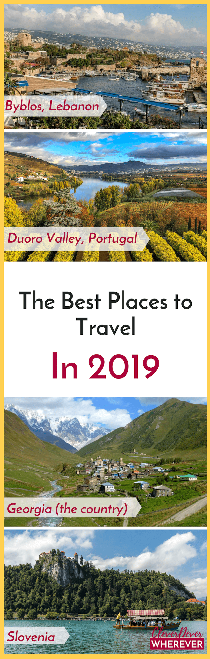 The best places to travel in 2019 #portugal #georgia #slovenia #lebanon #europe #middleeast #travellover #travel #besttrip #bestdestination 