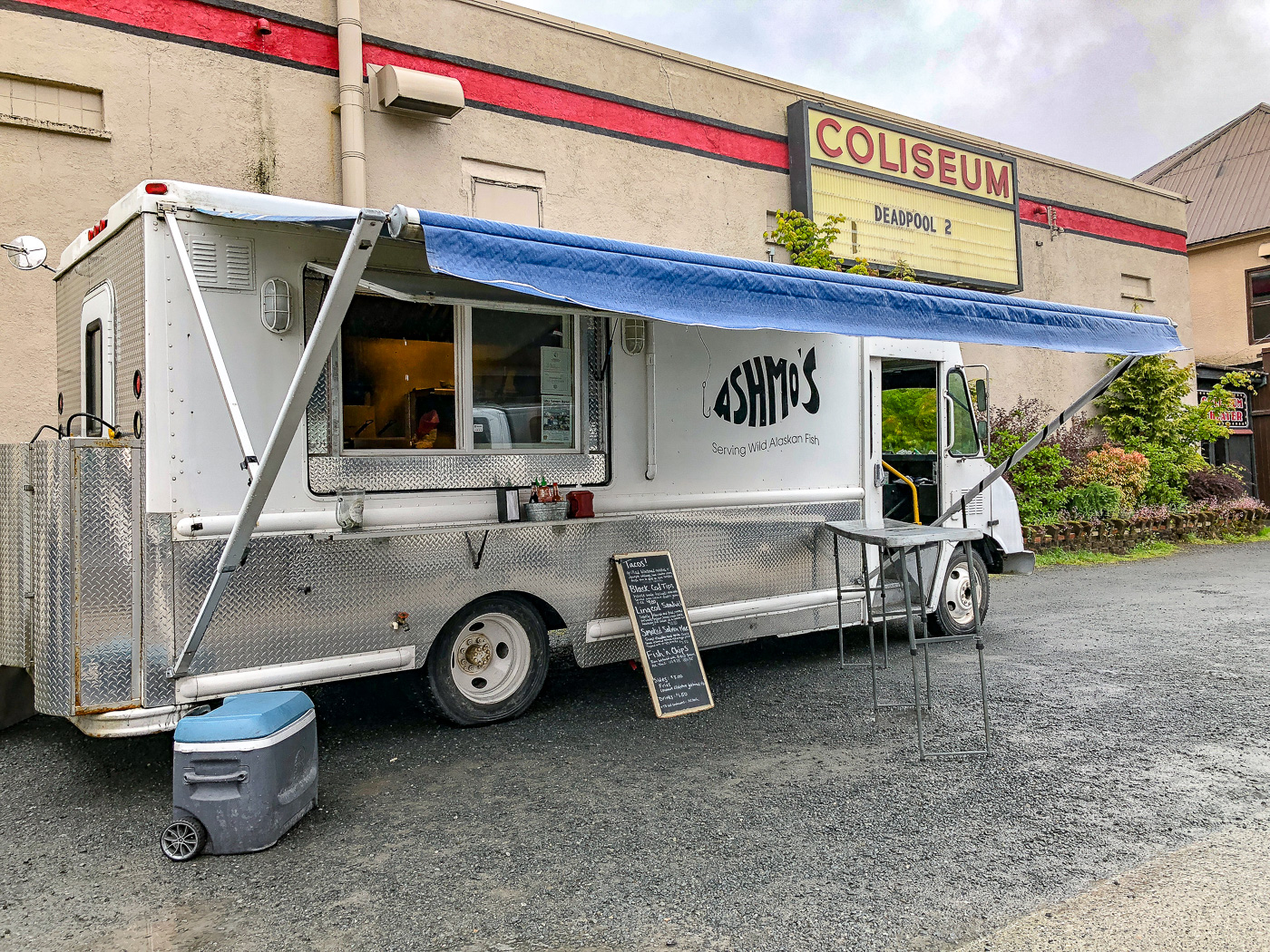Ashmos food truck Sitka Alaska