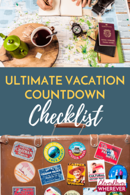 Prepping for a big trip out of town? This checklist has every step so you don't miss a thing! #travelchecklist #PackingChecklist #TravelPlanning #PreparedTravel