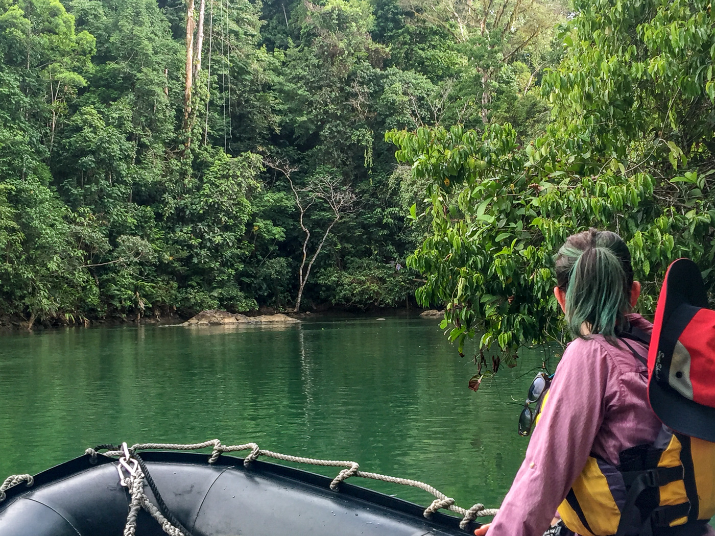 Juliana Dever skiffing Costa Rica UnCruise adventure cruise